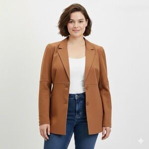 EUC 7 Diamonds Infinity Tailored Blazer  – XL – Cinnamon Brown